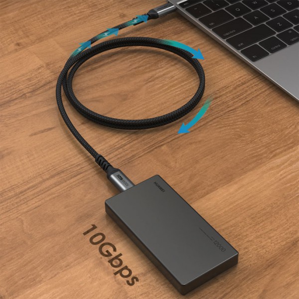 CABLETIME καλώδιο USB Type-C C160, USB 3.2, PD 100W, 4K/60Hz, 1m, μαύρο CABLETIME καλώδιο USB Type-C C160, USB 3.2, PD 100W, 4K/60Hz, 1m, μαύρο