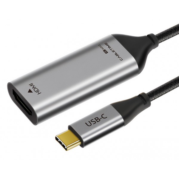 CABLETIME αντάπτορας USB-C σε HDMI CT-CMHDFN1, 4K/60Hz, 0.15m, μαύρος CABLETIME αντάπτορας USB-C σε HDMI CT-CMHDFN1, 4K/60Hz, 0.15m, μαύρος