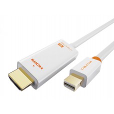 CABLETIME καλώδιο HDMI σε Mini DisplayPort CT-03G4K, 4K/30Hz 1.8m, λευκό
