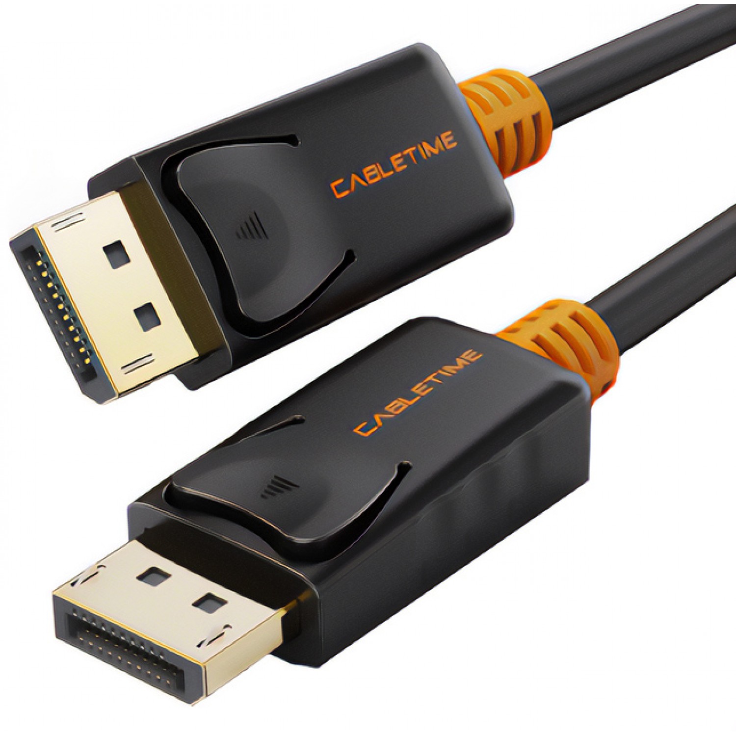 CABLETIME καλώδιο DisplayPort CT-01G, 4K/60Hz, 1.8m, μαύρο CABLETIME καλώδιο DisplayPort CT-01G, 4K/60Hz, 1.8m, μαύρο