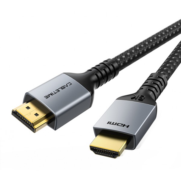 CABLETIME καλώδιο HDMI 2.1 CT-HM8K, 8K/60Hz, 48Gbps, 28AWG, 2m, μαύρο CABLETIME καλώδιο HDMI 2.1 CT-HM8K, 8K/60Hz, 48Gbps, 28AWG, 2m, μαύρο