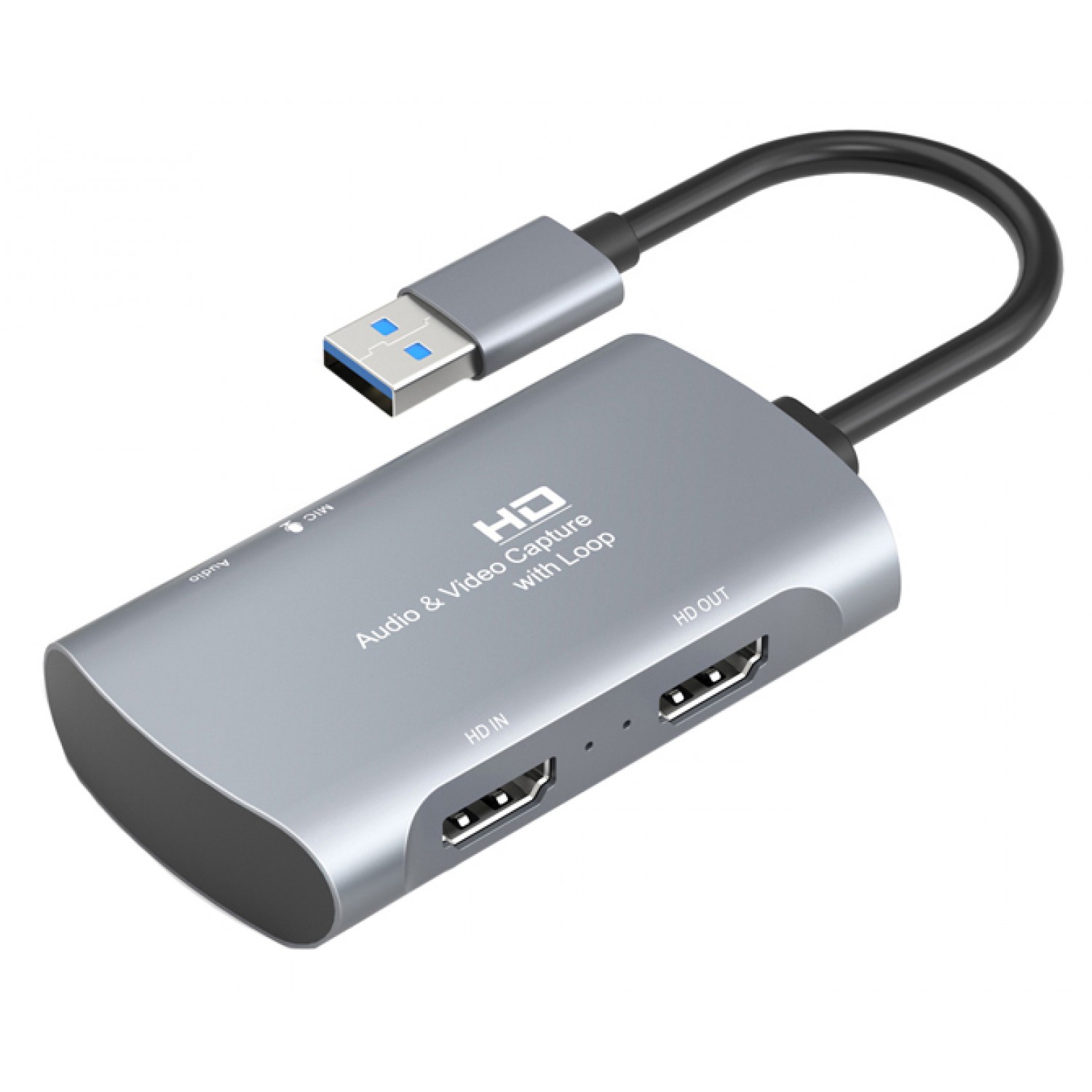 CABLETIME audio & video capture CT-HAVC-AG, HDMI/USB, loop 4K/60Hz, γκρι CABLETIME audio & video capture CT-HAVC-AG, HDMI/USB, loop 4K/60Hz, γκρι