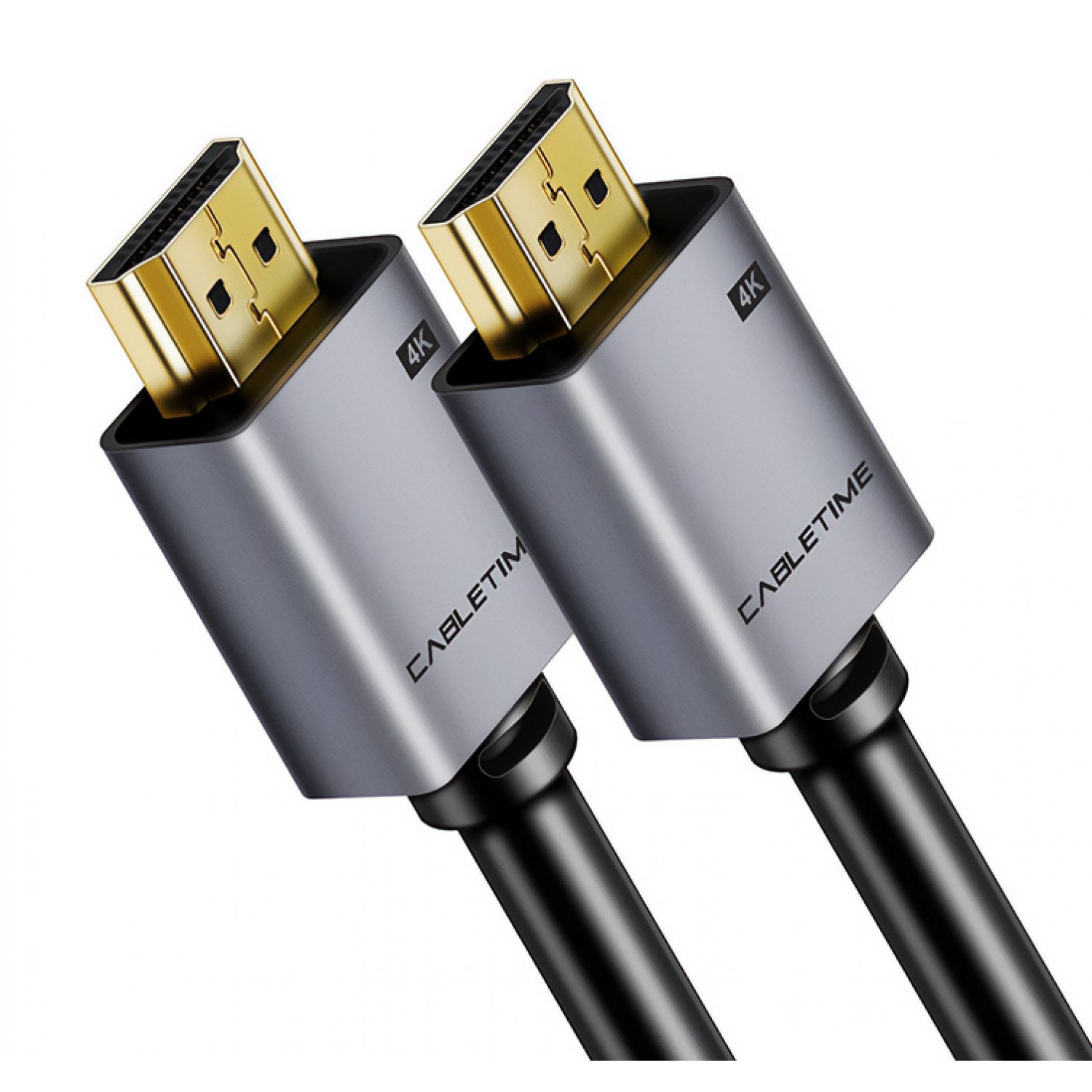 CABLETIME καλώδιο HDMI 2.0 CT-PHE2G, 4K/60Hz, 1m, μαύρο CABLETIME καλώδιο HDMI 2.0 CT-PHE2G, 4K/60Hz, 1m, μαύρο