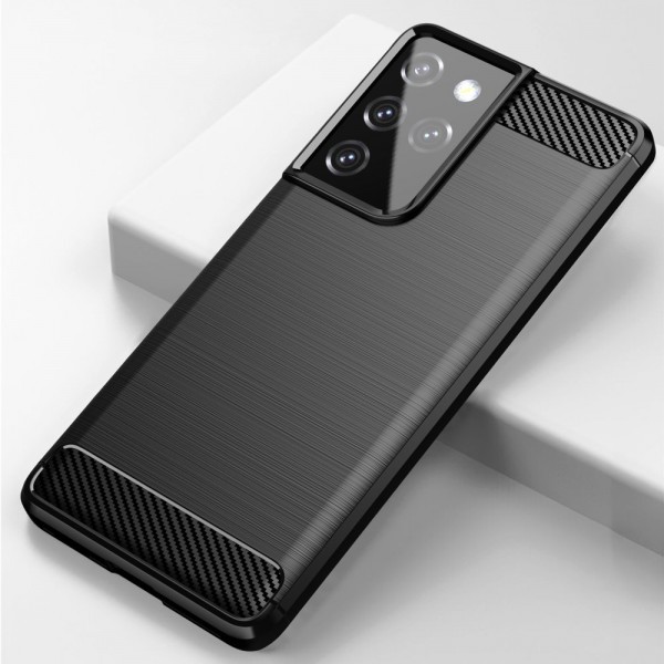 POWERTECH θήκη Carbon Flex MOB-1592 για Samsung Galaxy S21 5G, μαύρη POWERTECH θήκη Carbon Flex MOB-1592 για Samsung Galaxy S21 5G, μαύρη