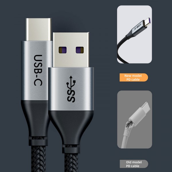 CABLETIME καλώδιο USB-C σε USB CMAM5A, 5A, 480Mbps, 0.25m, μαύρο CABLETIME καλώδιο USB-C σε USB CMAM5A, 5A, 480Mbps, 0.25m, μαύρο