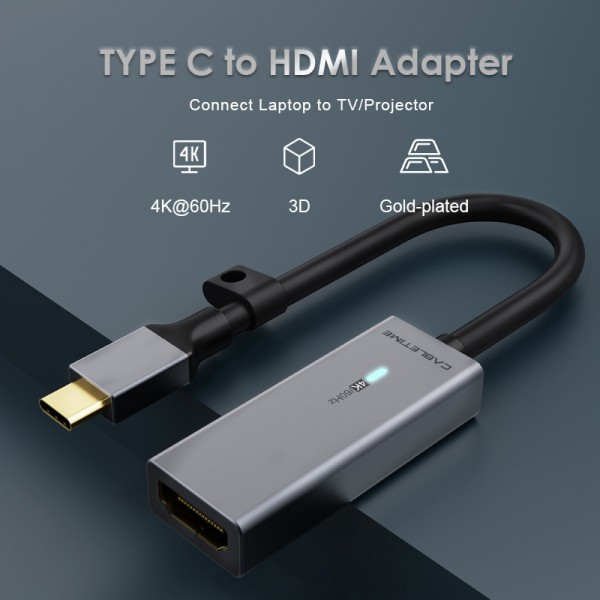 CABLETIME καλώδιο USB-C σε HDMI C160, με LED, Ring, 4K, 0.15m, μαύρο CABLETIME καλώδιο USB-C σε HDMI C160, με LED, Ring, 4K, 0.15m, μαύρο