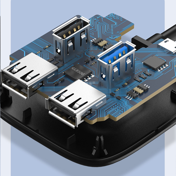 CABLETIME USB hub CT-AMAF4, 4x θυρών, 5Gbps, USB σύνδεση, 1m, μαύρο CABLETIME USB hub CT-AMAF4, 4x θυρών, 5Gbps, USB σύνδεση, 1m, μαύρο