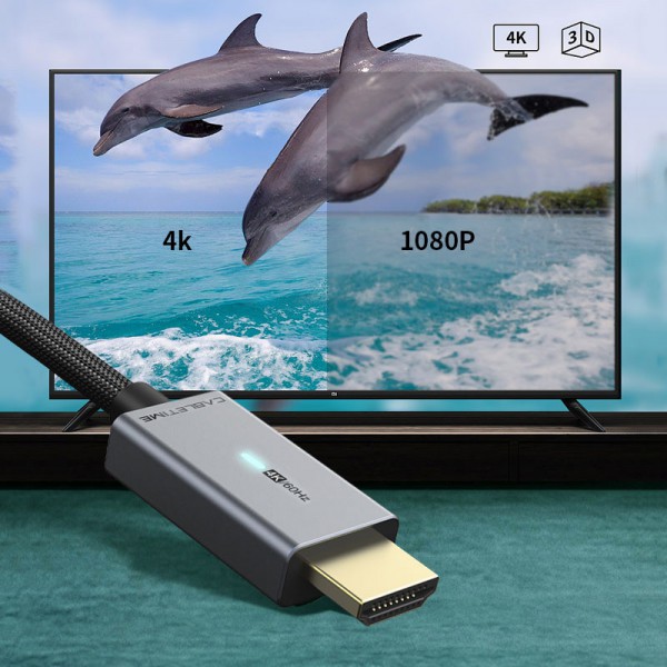CABLETIME καλώδιο HDMI σε Mini DisplayPort CT-P03G4K, 4K, 1.8m, μαύρο