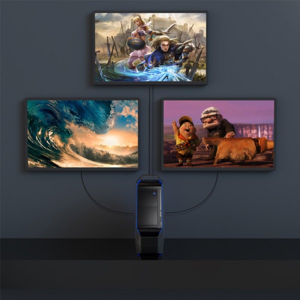 CABLETIME αντάπτορας DisplayPort σε 3x DisplayPort DMDF3, 8K, MST, γκρι CABLETIME αντάπτορας DisplayPort σε 3x DisplayPort DMDF3, 8K, MST, γκρι