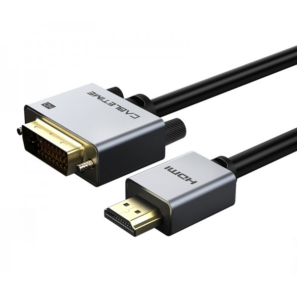 CABLETIME καλώδιο HDMI σε DVI PH241G, 1080p/60Hz, 1m, μαύρο CABLETIME καλώδιο HDMI σε DVI PH241G, 1080p/60Hz, 1m, μαύρο