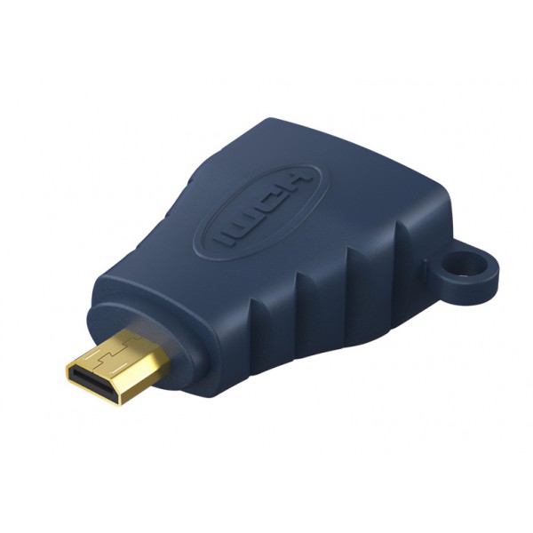CABLETIME αντάπτορας micro HDMI σε HDMI HA16R, 4K/60Hz, μπλε CABLETIME αντάπτορας micro HDMI σε HDMI HA16R, 4K/60Hz, μπλε