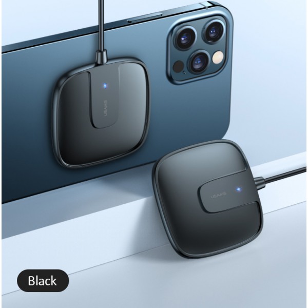 USAMS ασύρματος φορτιστής US-CD159, μαγνητικός, 15W, μαύρος USAMS ασύρματος φορτιστής US-CD159, μαγνητικός, 15W, μαύρος