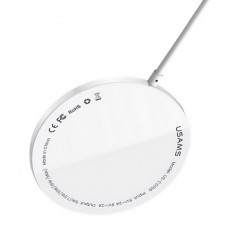 USAMS ασύρματος φορτιστής US-CD155, μαγνητικός, 15W, λευκός