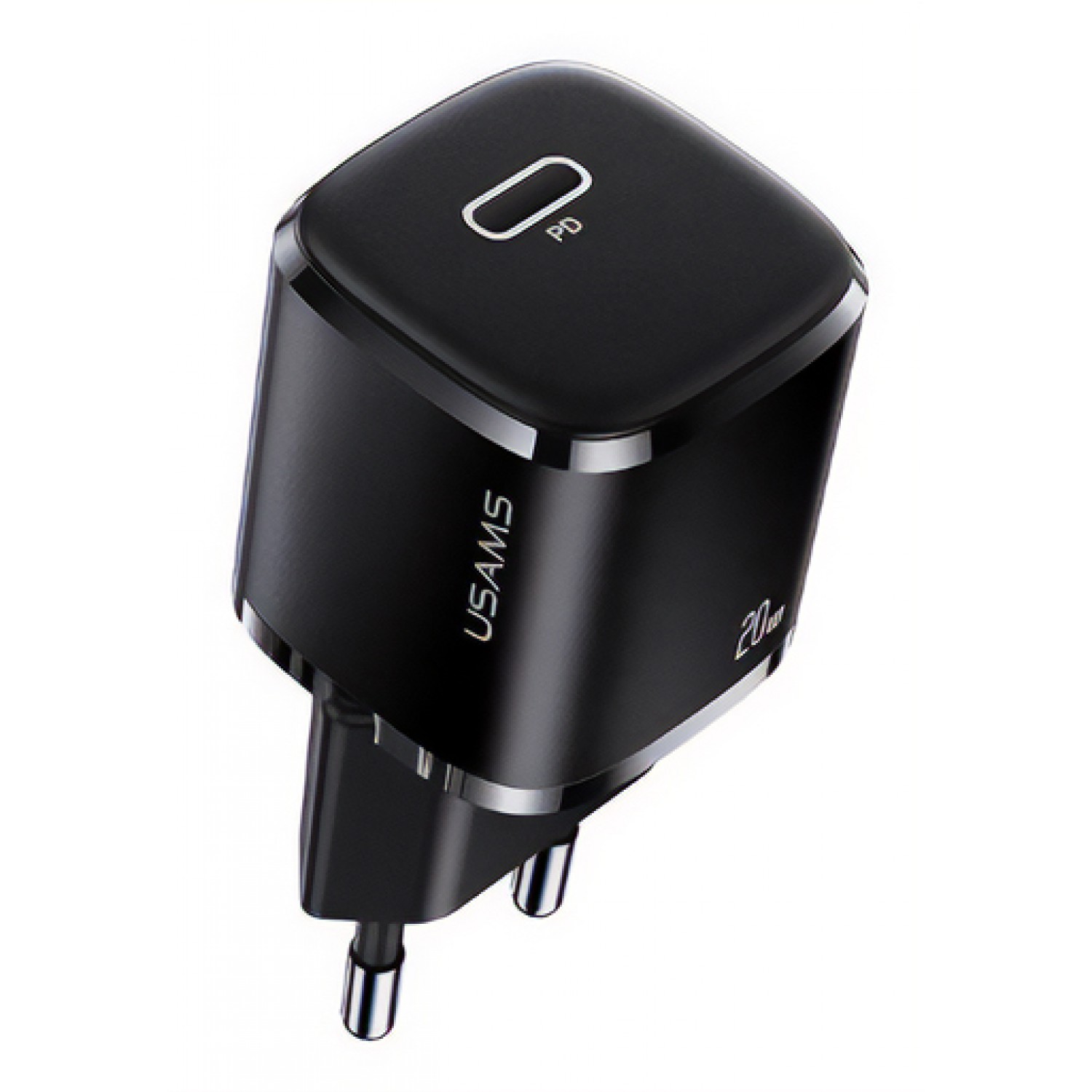 USAMS φορτιστής τοίχου US-CC124, USB Τype-C, 20W, μαύρος USAMS φορτιστής τοίχου US-CC124, USB Τype-C, 20W, μαύρος