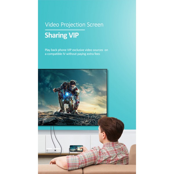 USAMS καλώδιο Lightning σε HDMI U53, με USB τροφοδοσία, 2m, μαύρο USAMS καλώδιο Lightning σε HDMI U53, με USB τροφοδοσία, 2m, μαύρο