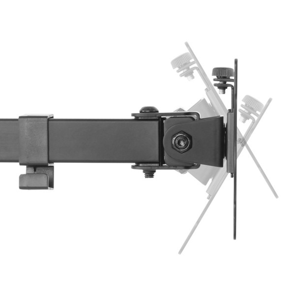 BRATECK βάση γραφείου LDT12-C1M2KN, για οθόνη 13"-32", 8kg, θέση laptop