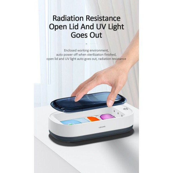 USAMS UV αποστειρωτής κινητών, US-ZB150, λευκός USAMS UV αποστειρωτής κινητών, US-ZB150, λευκός
