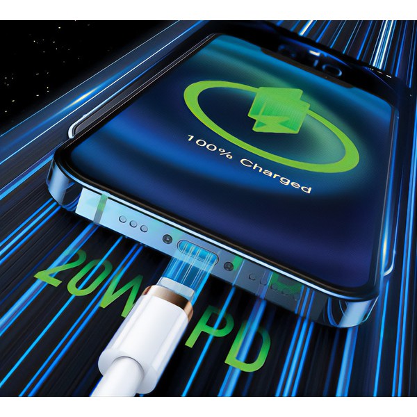 USAMS Καλώδιο USB Type-C To Lightning U63, 20W, 1.2m, μαύρο USAMS Καλώδιο USB Type-C To Lightning U63, 20W, 1.2m, μαύρο