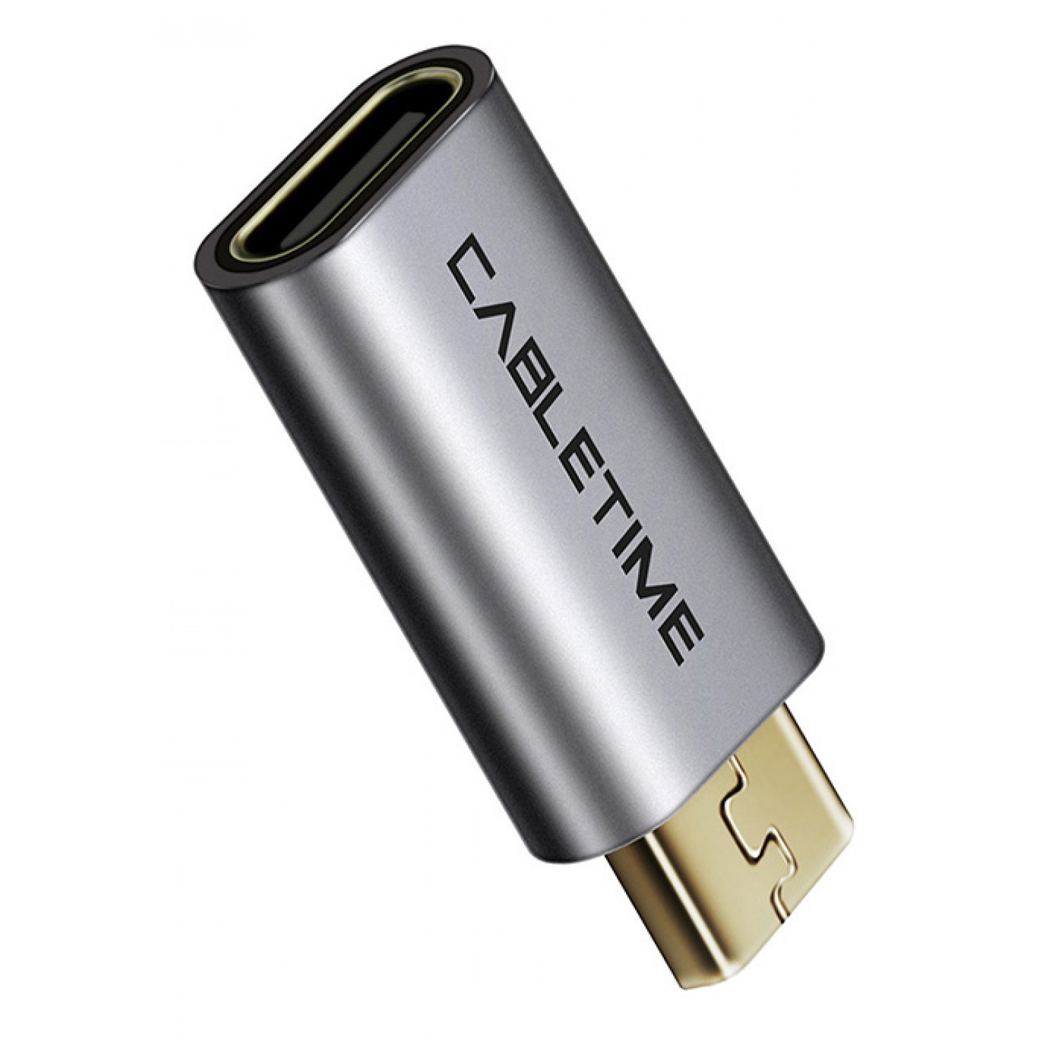 CABLETIME αντάπτορας micro USB σε USB-C CT-CFMCB, 480Mbps, γκρι CABLETIME αντάπτορας micro USB σε USB-C CT-CFMCB, 480Mbps, γκρι