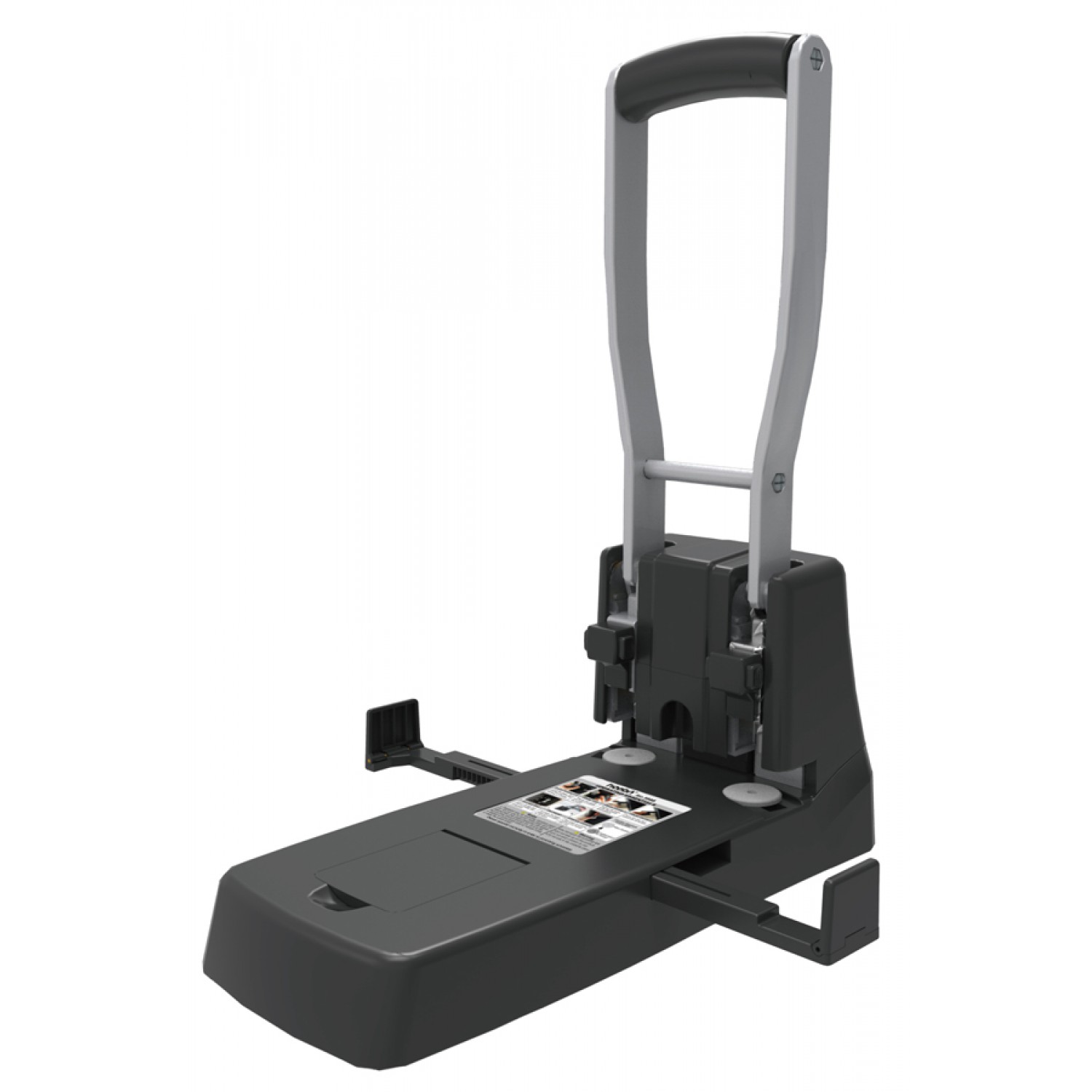 MP διακορευτής PA650, 150 φύλλων, 33x15cm, 2 τρύπες, A3, μαύρος