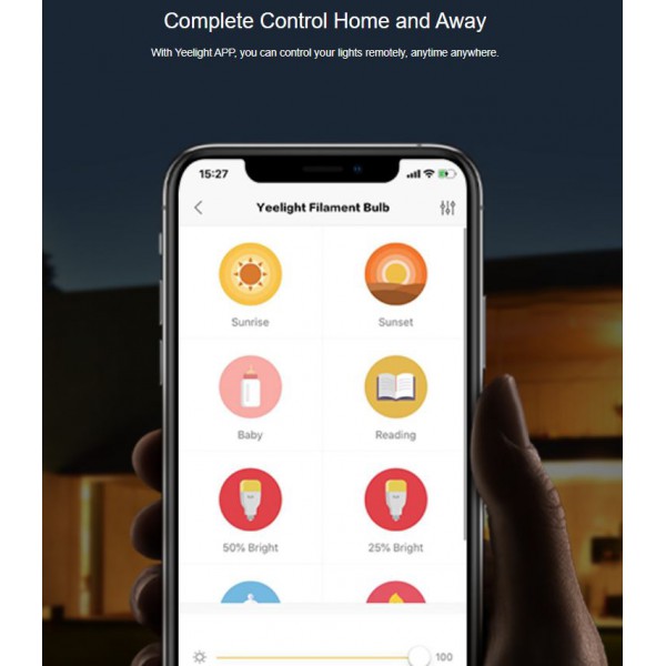 YEELIGHT smart λάμπα LED Filament YLDP23YL, 6W, E27, 500lm, 2000K YEELIGHT smart λάμπα LED Filament YLDP23YL, 6W, E27, 500lm, 2000K