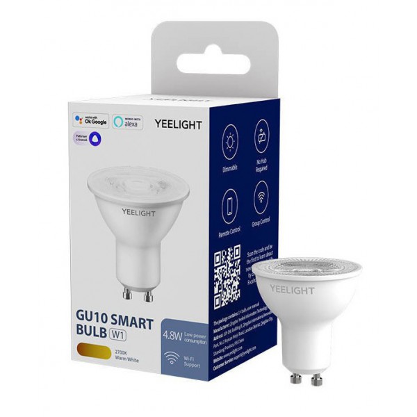 YEELIGHT smart λάμπα LED YLDP004, GU10, 4,8W, E27, 350lm, 2700K YEELIGHT smart λάμπα LED YLDP004, GU10, 4,8W, E27, 350lm, 2700K