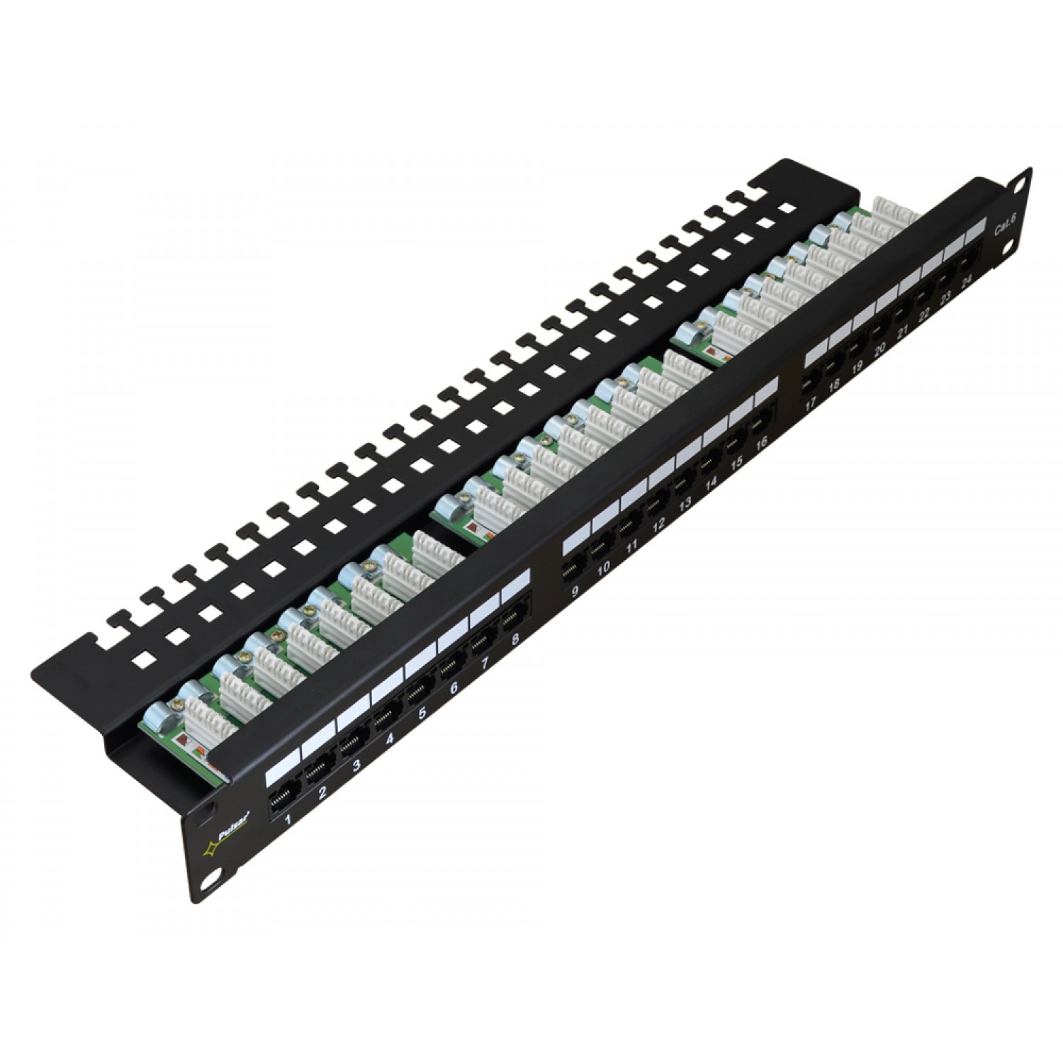 PULSAR patch panel για rack RP-U24V6, 24-port, UTP Cat 6, 1U PULSAR patch panel για rack RP-U24V6, 24-port, UTP Cat 6, 1U