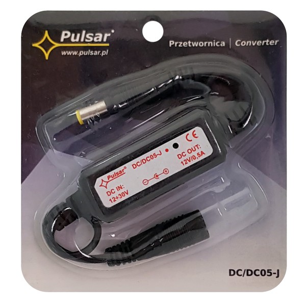 PULSAR μετατροπέας μείωσης τάσης DC/DC05-J, 12-30VDC, βύσμα DC 2.1/5.5 PULSAR μετατροπέας μείωσης τάσης DC/DC05-J, 12-30VDC, βύσμα DC 2.1/5.5