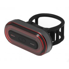 Οπίσθιος φωτισμός ποδηλάτου ΒΙΚΕ-0026, επαναφορτιζόμενο, 400mAh, μαύρο