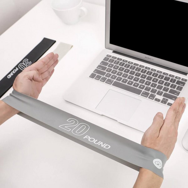 YUNMAI σετ λάστιχα εκγύμνασης YMRB-L600, 3 αντιστάσεων, μαύρο