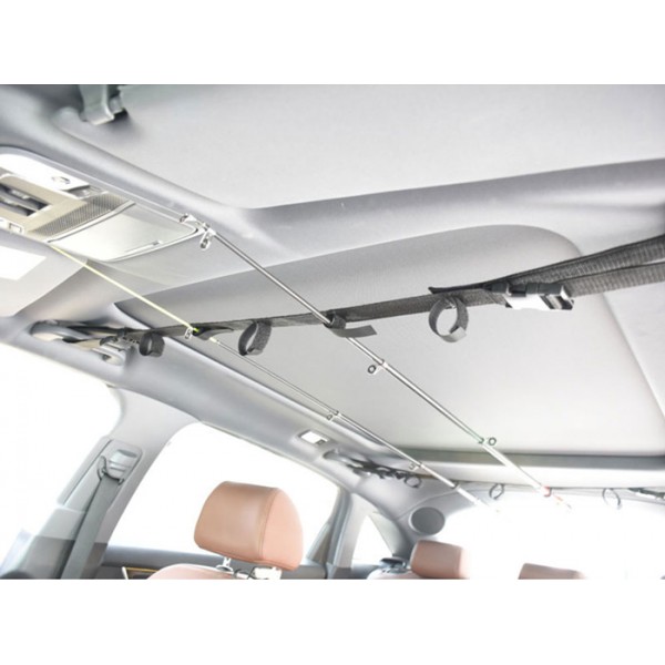 Ιμάντας στήριξης για καλάμι ψαρέματος αυτοκινήτου FISH-0018 μαύρος, 2τμχ