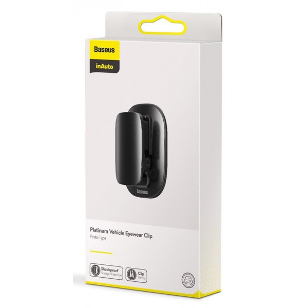BASEUS γάντζος μικροαντικειμένων για αυτοκίνητο ACYJN-A01, μαύρος