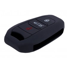 Θήκη κλειδιού για αυτοκίνητα Peugeot 1002-04, εύκαμπτη, μαύρη