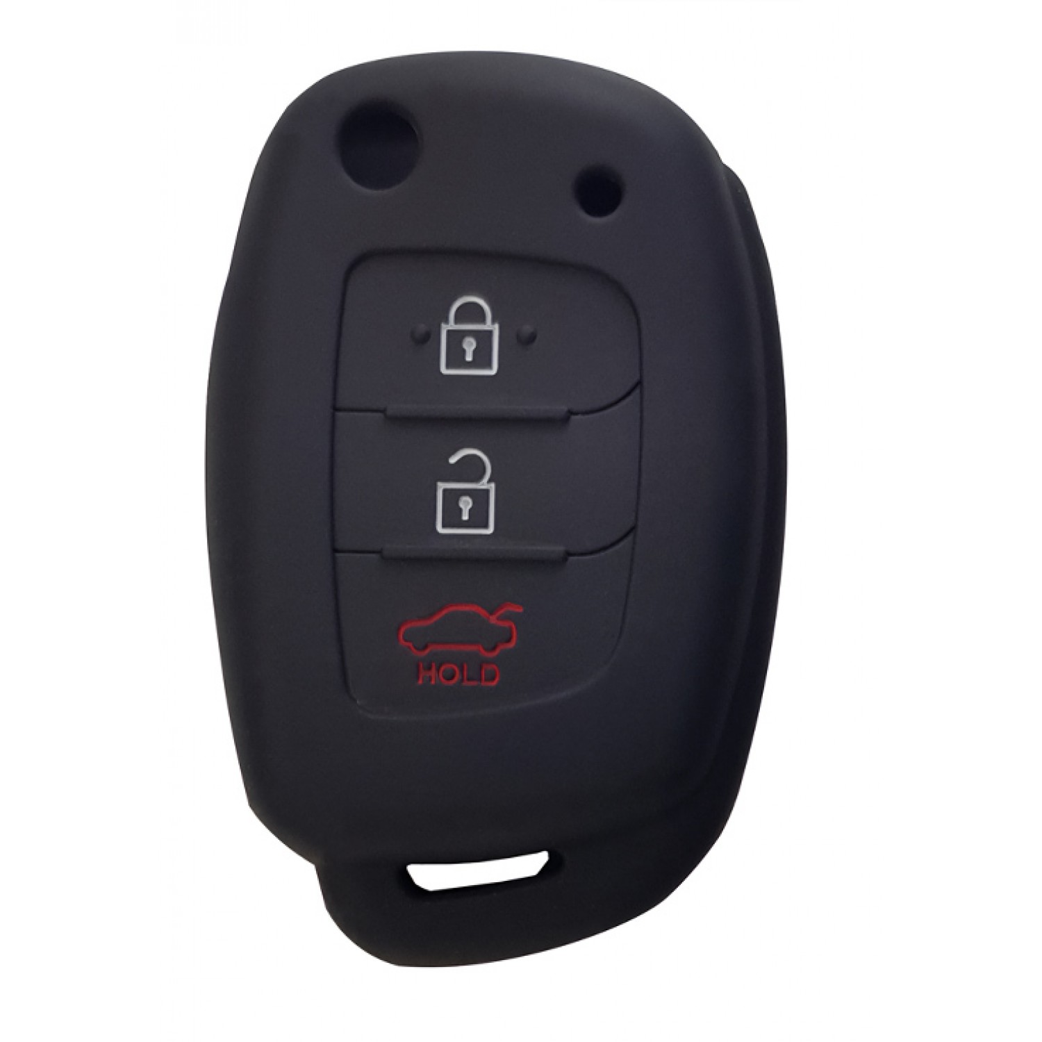 Θήκη κλειδιού για αυτοκίνητα Hyundai 1007-01, εύκαμπτη, μαύρη Θήκη κλειδιού για αυτοκίνητα Hyundai 1007-01, εύκαμπτη, μαύρη