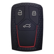 Θήκη κλειδιού για αυτοκίνητα Audi 2008-02, εύκαμπτη, μαύρη