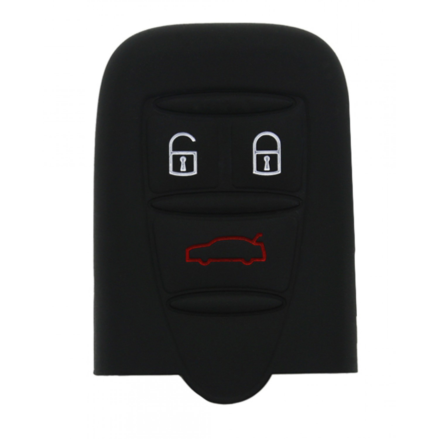 Θήκη κλειδιού για αυτοκίνητα Alfa Romeo 1019-02, εύκαμπτη, μαύρη Θήκη κλειδιού για αυτοκίνητα Alfa Romeo 1019-02, εύκαμπτη, μαύρη