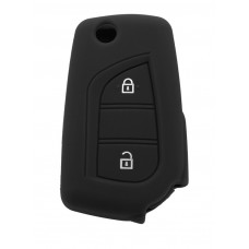 Θήκη κλειδιού για αυτοκίνητα Toyota 1015-02, εύκαμπτη, μαύρη