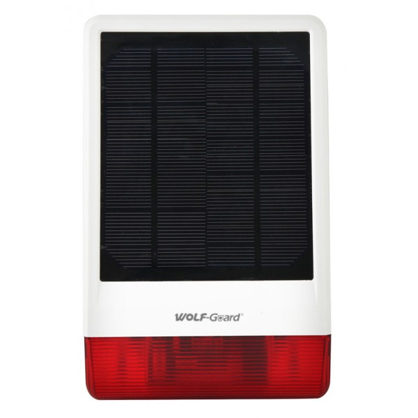 WOLF GUARD ασύρματη ηλιακή σειρήνα εξωτερικού χώρου JD-W06