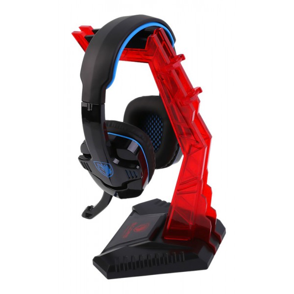 SADES Stand Wolfbone D1 για headset, κοκκινο