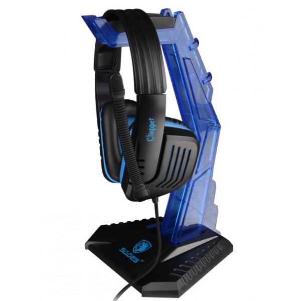 SADES Stand Wolfbone D1 για headset, μπλε