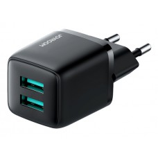 JOYROOM φορτιστής τοίχου L-2A121, 2x USB, 12W, μαύρος