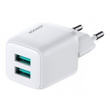 JOYROOM φορτιστής τοίχου L-2A121, 2x USB, 12W, λευκός