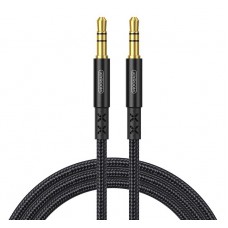 JOYROOM καλώδιο Stereo 3.5mm SY-15A1, AUX, gold plated, 1.5m, μαύρο