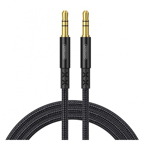 JOYROOM καλώδιο Stereo 3.5mm SY-15A1, AUX, gold plated, 1.5m, μαύρο JOYROOM καλώδιο Stereo 3.5mm SY-15A1, AUX, gold plated, 1.5m, μαύρο