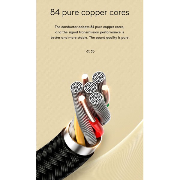 JOYROOM καλώδιο Stereo 3.5mm SY-15A1, AUX, gold plated, 1.5m, μαύρο JOYROOM καλώδιο Stereo 3.5mm SY-15A1, AUX, gold plated, 1.5m, μαύρο