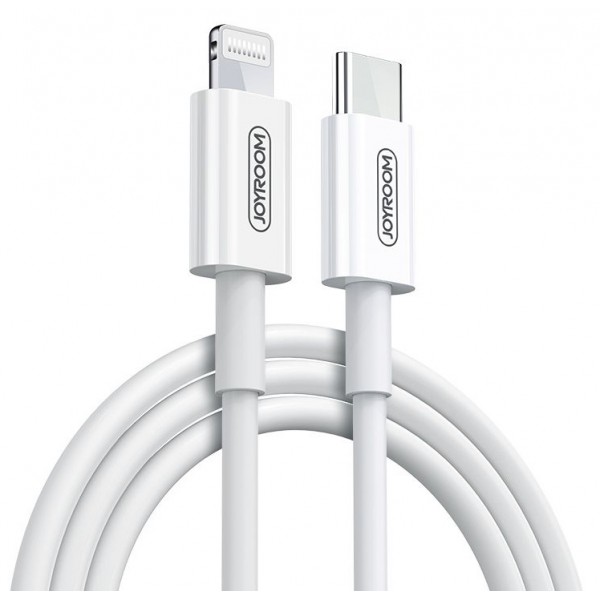 JOYROOM καλώδιο USB Type-C σε Lightning S-M421, 3A, PD, 2m, λευκό JOYROOM καλώδιο USB Type-C σε Lightning S-M421, 3A, PD, 2m, λευκό