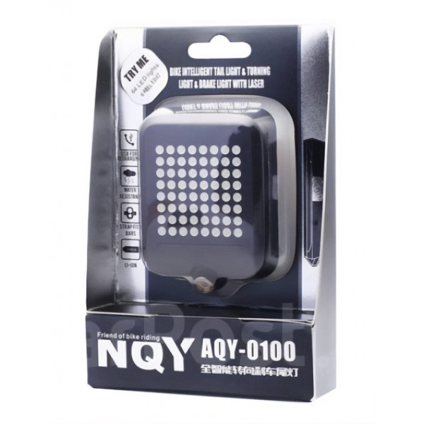 Έξυπνος οπίσθιος φωτισμός ποδηλάτου BIKE-0034, LED, μπαταρία, USB, μαύρο Έξυπνος οπίσθιος φωτισμός ποδηλάτου BIKE-0034, LED, μπαταρία, USB, μαύρο