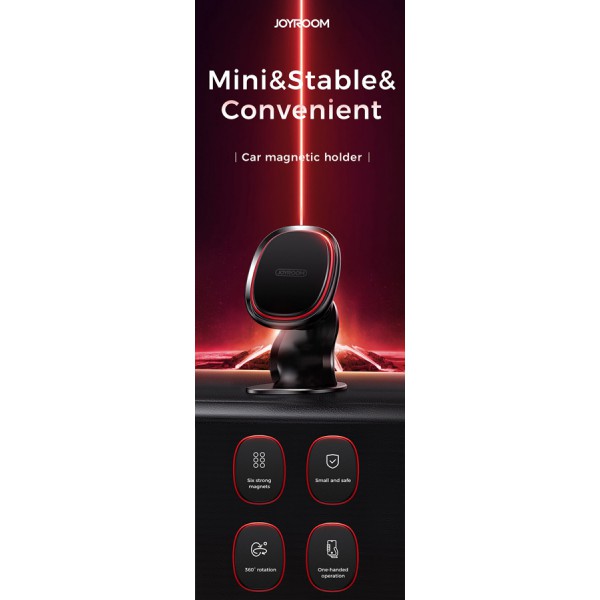 JOYROOM βάση smartphone για αυτοκίνητο JR-ZS205, μαγνητική, μαύρη JOYROOM βάση smartphone για αυτοκίνητο JR-ZS205, μαγνητική, μαύρη