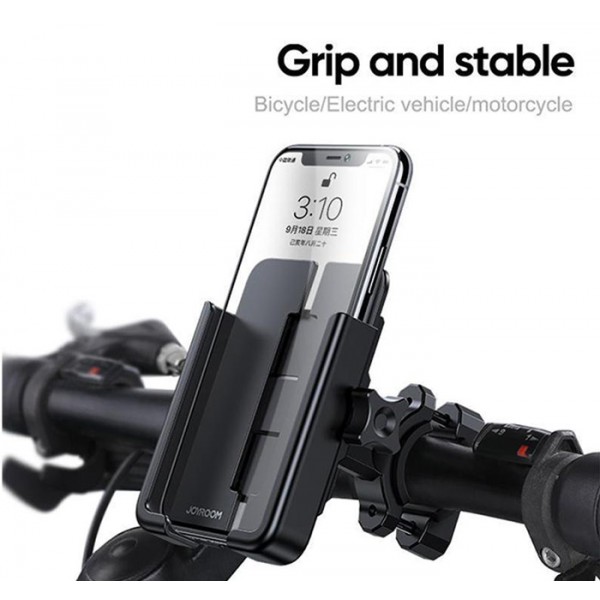 JOYROOM βάση ποδηλάτου για smartphone JR-ZS252, μεταλλική, μαύρη JOYROOM βάση ποδηλάτου για smartphone JR-ZS252, μεταλλική, μαύρη