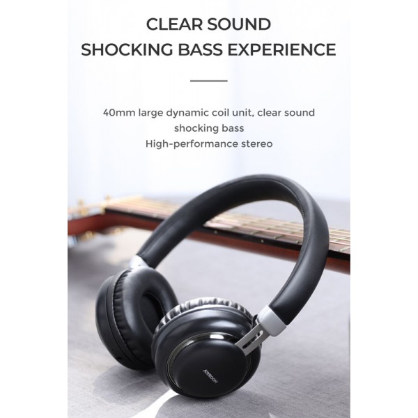 JOYROOM headphones JR-HL1, wireless & wired, BT 5.0, μαύρα